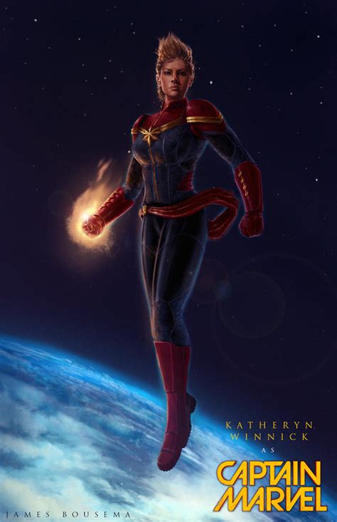 Katheryn Winnick As Captain Marvel By Jamesbousema On Deviantart