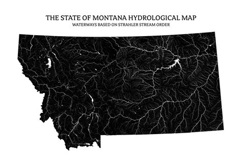 Montana - Rivers & Lakes Map - US River Maps