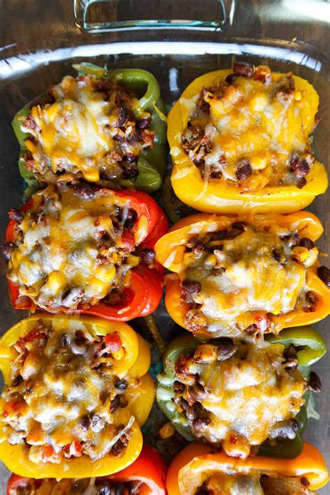 Beef Taco Stuffed Peppers Recipe Garlic Salt And Lime