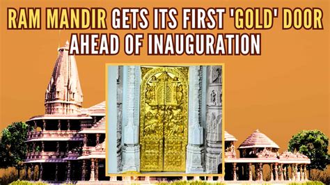 Ayodhya Ram Mandir First Gold Door Installed On Upper Floor