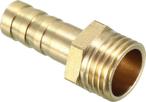 Sourcing Map Brass Barb Hose Fitting Connector Adapter Mm Barbed X