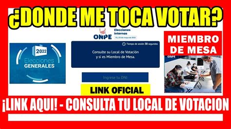 COMO SABER DONDE ME TOCA VOTAR 2022 CONSULTA AQUÍ TU LOCAL DE