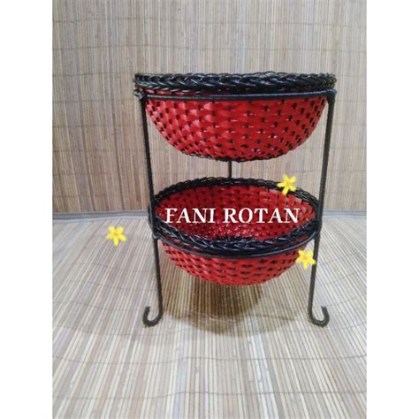 Jual Rak Bawang Rak Bumbu Susun Rotan Sintetis Unik Kuat Dan Kokoh