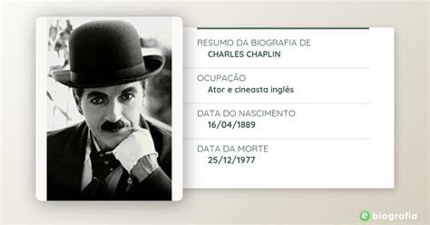 Quem É Charlie Chaplin - Biografia de Charles Chaplin - eBiografia