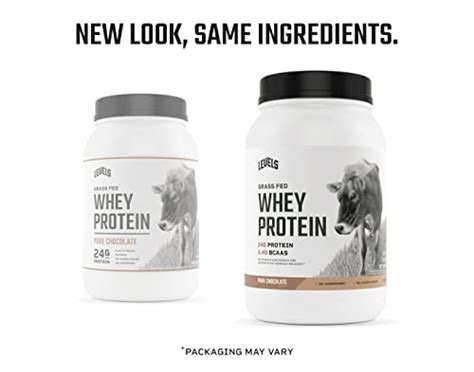 Levels Grass Fed Whey Protein No Hormones Pure Chocolate Lb