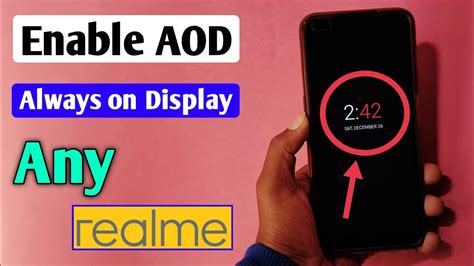 Enable Always On Display Any Realme Device How To Enable Always On