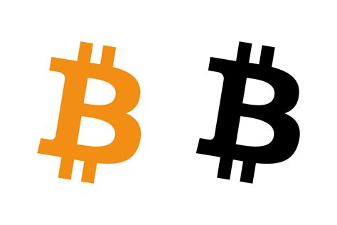 bitcoin logo vector, bitcoin icon free vector 19136482 Vector Art at ...