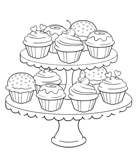 Cupcake And Muffin Ausmalbilder And Malvorlagen 100 Kostenlos