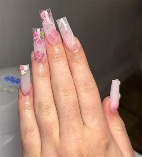 📌daphnecarmona In 2024 Quinceanera Nails Pink Acrylic Nails Diy Acrylic Nails