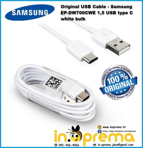 TIP C KABEL KABAL TYPE C ORGINAL SAMSUNG USB TIP C Samsung EP DW700CWE