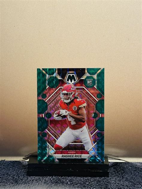 2023 Panini Mosaic Rashee Rice Green Prizm Rookie Card Rc 357 Kc