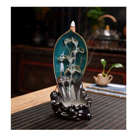 Waterfall Incense Burner Tower Incense Ceramic Burner Etsy