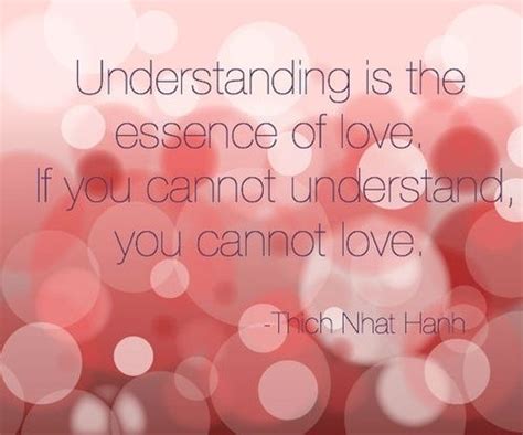 Understanding Is The Essence Of Love If You Cannot Understand You