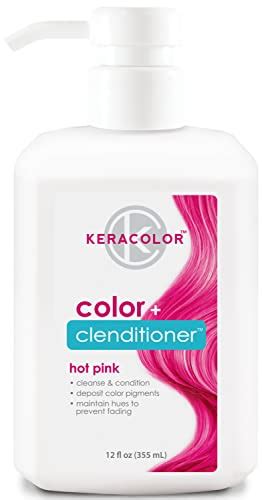 Keracolor Clenditioner Hot Pink Hair Dye Semi Permanent Hair Color Depositing Conditioner