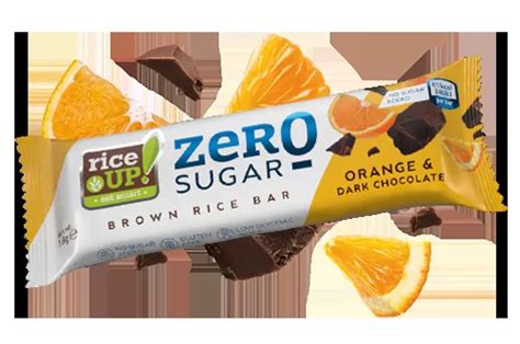 Rice Up Bar Orange Dark Choc Zero Sugar 18g Skunju