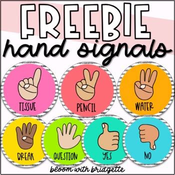 Multicultural Hand Signal Posters For Classroom Management Freebie