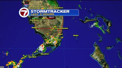 Line Of Strong Thunderstorms Moving Across Parts Of Miami Dade Wsvn