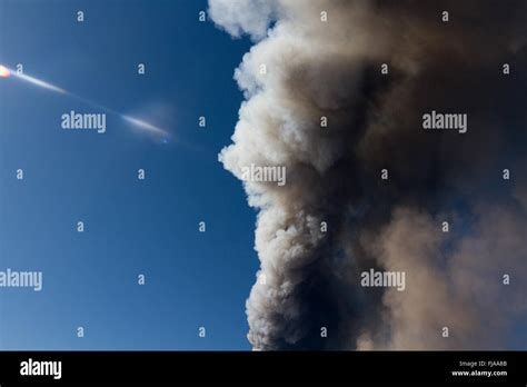 Volcano Etna eruption Stock Photo - Alamy