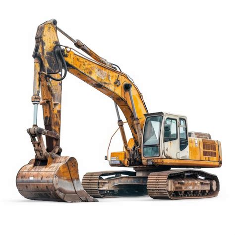 Premium Photo Excavator Isolated