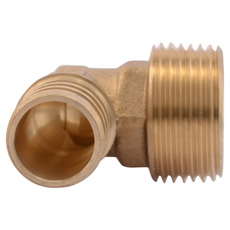 Sharkbite 3 4 In Pex Crimp X 3 4 In Mnpt Brass 90 Degree Elbow 25 Pack