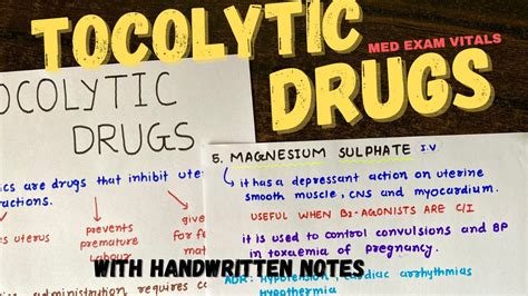 TOCOLYTIC DRUGS Tocolytics Pharmacology NEETPG NEXT USMLE