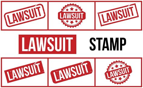 Lawsuit Rubber Stamp Set Vector 23104347 Vector Art At Vecteezy