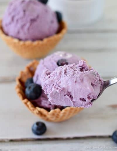 Best Ever Homemade Blueberry Ice Cream Recipe