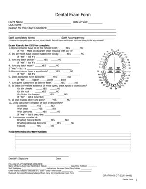 Fillable Online Secure In Bdentalb Bexamb Form Indiana Secure In