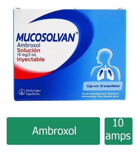 Mucosolvan Solución Inyectable 15 Mg 2 Ml Caja Con 10 Ampol Meses