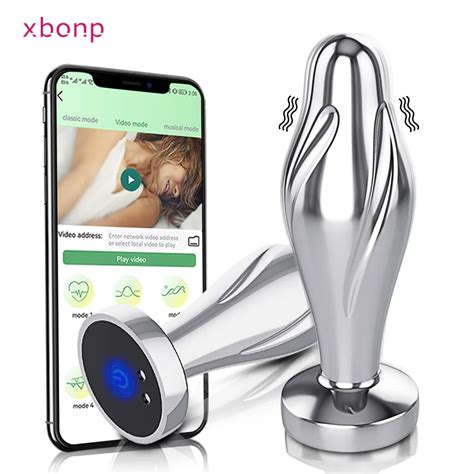 Bluetooth App Anal Plug Vibrator Wireless Remote Control Butt Plug Prostate Massager Anal