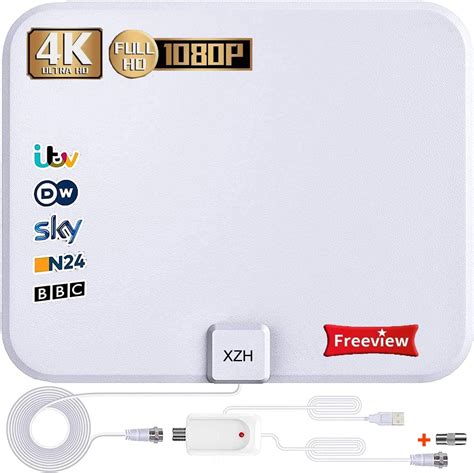 Tv Aerial Freeview Indoor Digital Hdtv Aerial Miles Range With