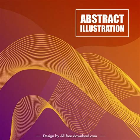 Abstract Background Template Modern 3d Motion Lines Decor Vectors