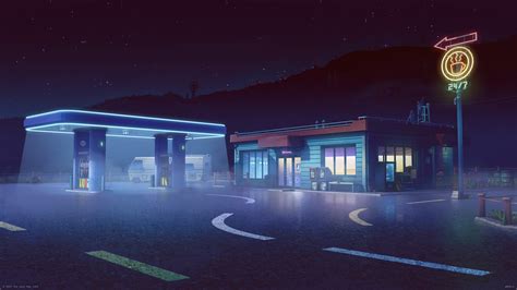 ArtStation - Gas Station