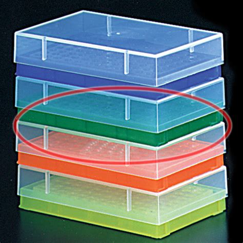 Rack 96 Well PCR With Lid Green Colour Holds 0 2ml PCR Tubes Strip