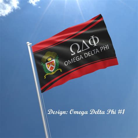 Omega Delta Phi Officially Licensed Flag Banner Etsy