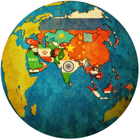 India On Globe Map Stock Illustration Illustration Of World 198258357