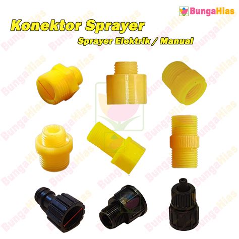 Jual Konektor Sprayer Elektrik Manual Mm Male Female Nepel