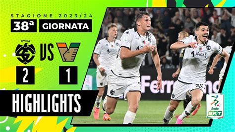 Spezia vs Venezia 2 1 Lo Spezia vince in rimonta ed è salvo