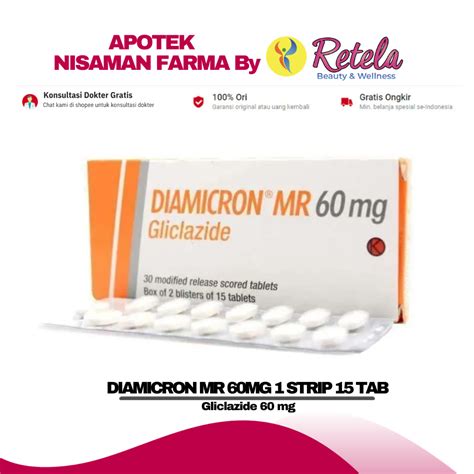 Jual Diamicron Mr Mg Tablet Strip Tablet Gliclazide Mg