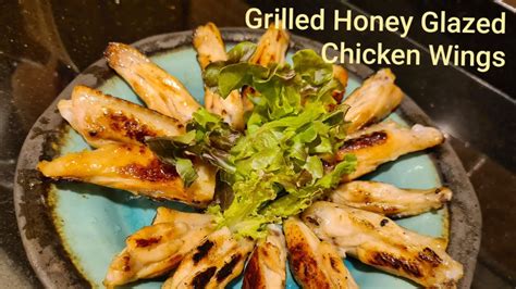 Grilled Honey Glazed Chicken Wings Youtube