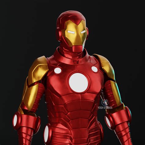 Iron Man Model 70 Armor 3d Print File Stl Etsy