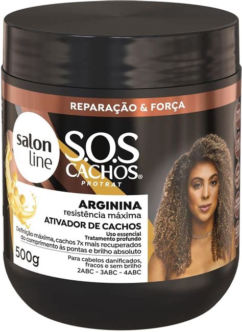 Amazon Salon Line Linha Sos Cachos Arginina Ativador De