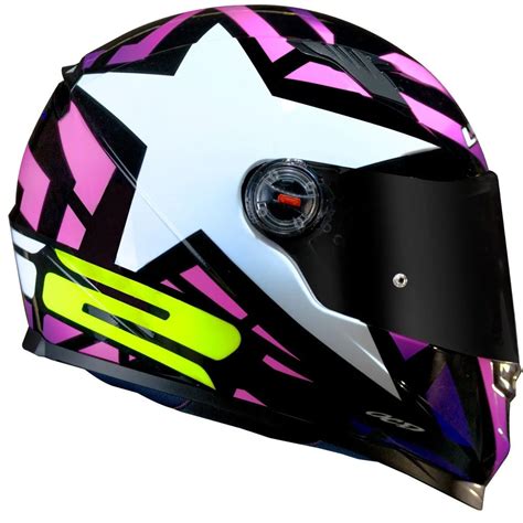 Capacete LS2 FF358 Classic Starwar Pink Rosa Cavalo de Aço Motos