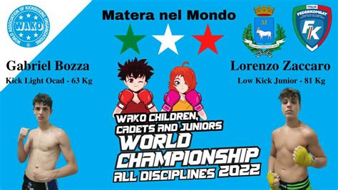 Due Atleti Materani Ai Mondiali Di Kickboxing Basilicata