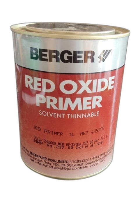 Liquid L Berger Red Oxide Primer Brush Metal At Best Price In