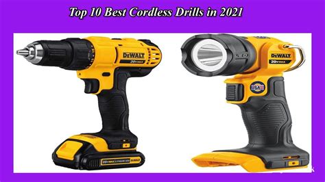 Top 10 Best Cordless Drills In 2021 Best Cordless Drills Youtube