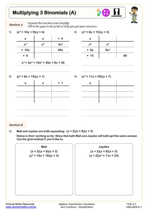 Free Binomial Worksheet Download Free Binomial Worksheet Png Images Free Worksheets On Clipart