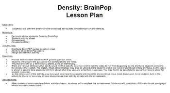 Density Brainpop By Genetic Lesson Plans Tpt