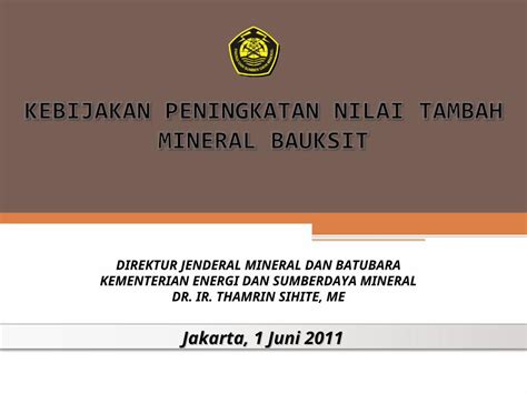 Ppt Paparan Presentasi Pnt Bauksit Dokumentips