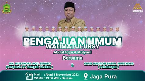 Live Safari Maulid Babul Musthofa Bersholawat Jagapura Kersana